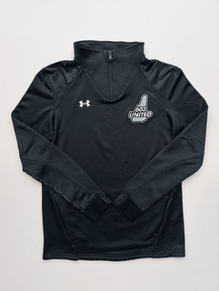 بلوز ورزشی مردانه برند UNDER ARMOUR استوک اورجینال رنگ مشکی نمای جلو و اصلی